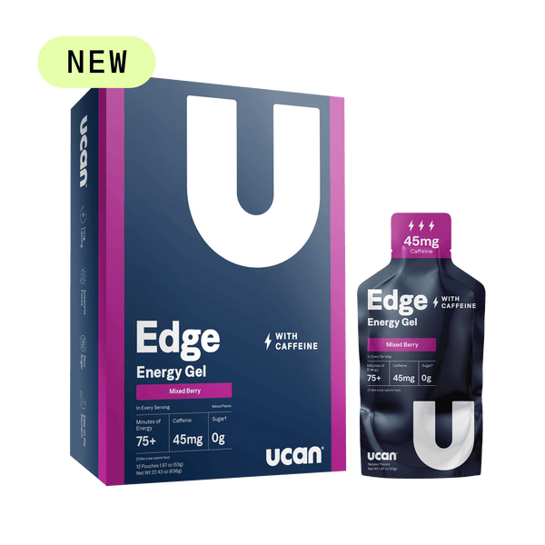 UCAN Mixed Berry Edge plus Caffeine energy gel