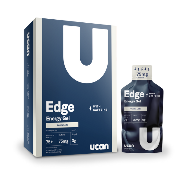 UCAN Vanilla Latte Edge plus Caffeine energy gel