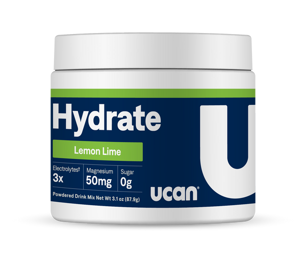 UCAN Lemon Lime Hydrate Electrolyte Powder jar