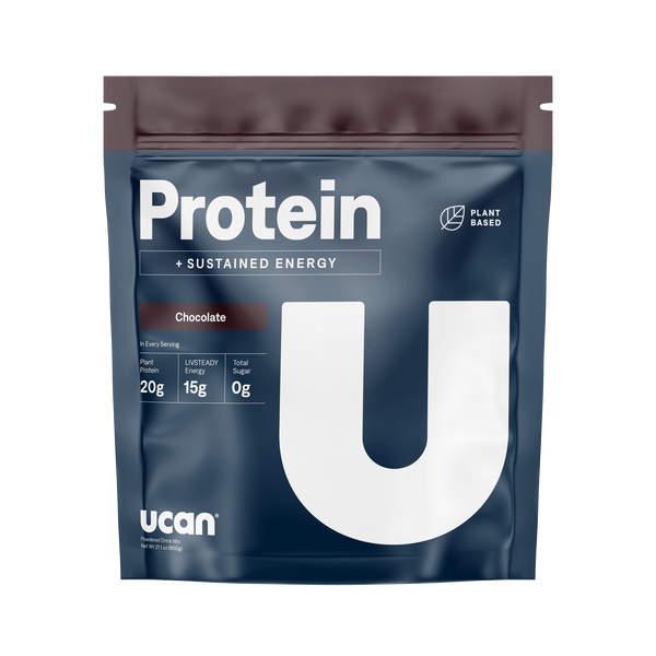 UCAN Chocolate Protein plus Energy Powder tub